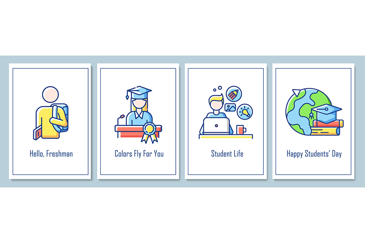 World students day greeting cards, a Flyer Template by IMG Visuals