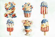 Whimsical Patriotic Ice-Cream, a Seasonal Illustration by Creative Art (Thumbnail 4 of 8)