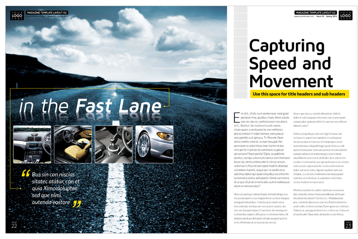 Magazine Template InDesign 02, a Magazine Template by Love Graphic Design (Photo 20 of 36)