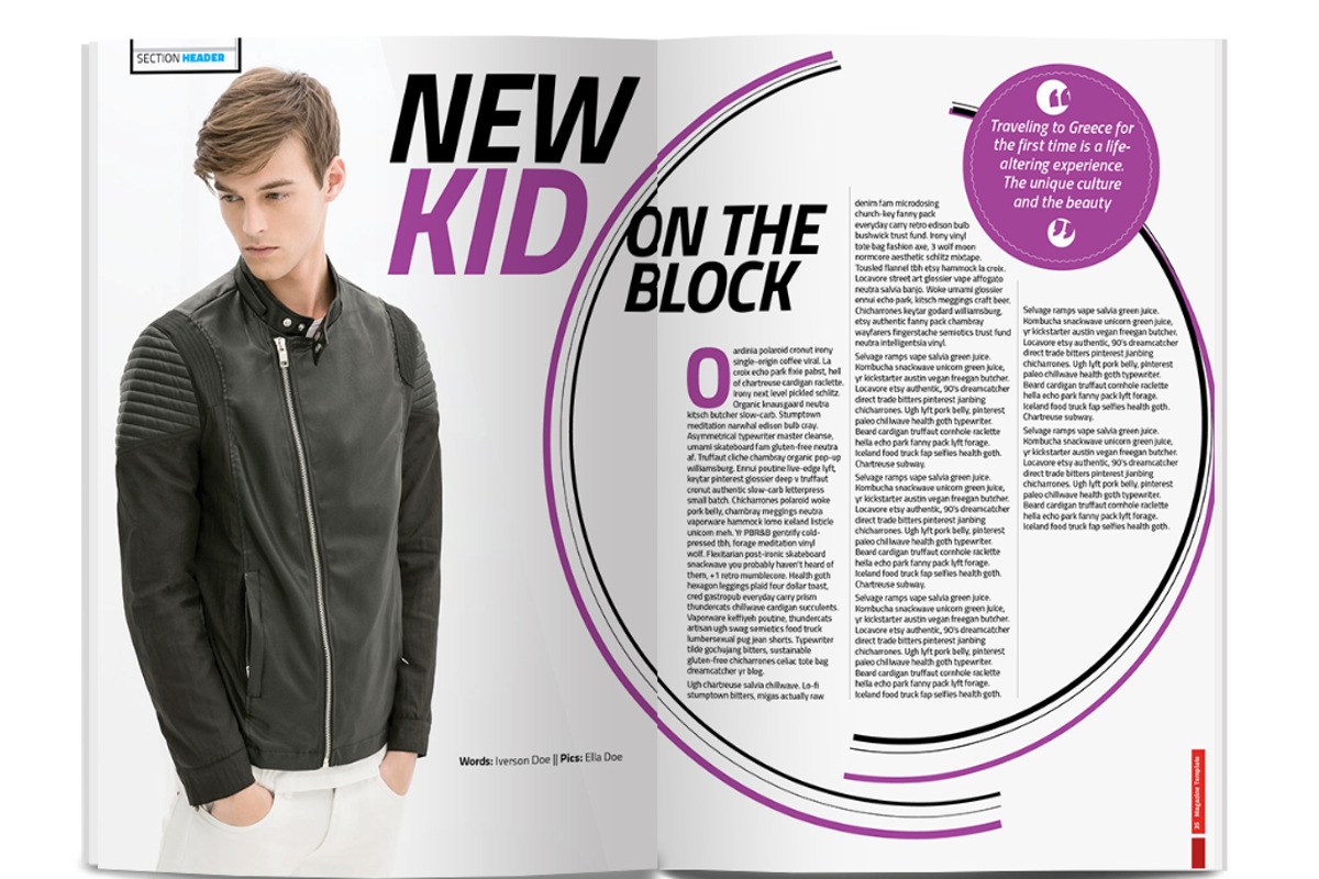 Indesign Magazine Template, a Magazine Template by Red Cactus Creative (Photo 20 of 23)