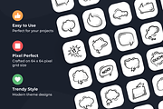 Speech Bubble Vectors, a Background Graphic by Brickclay (Thumbnail 2 of 8)