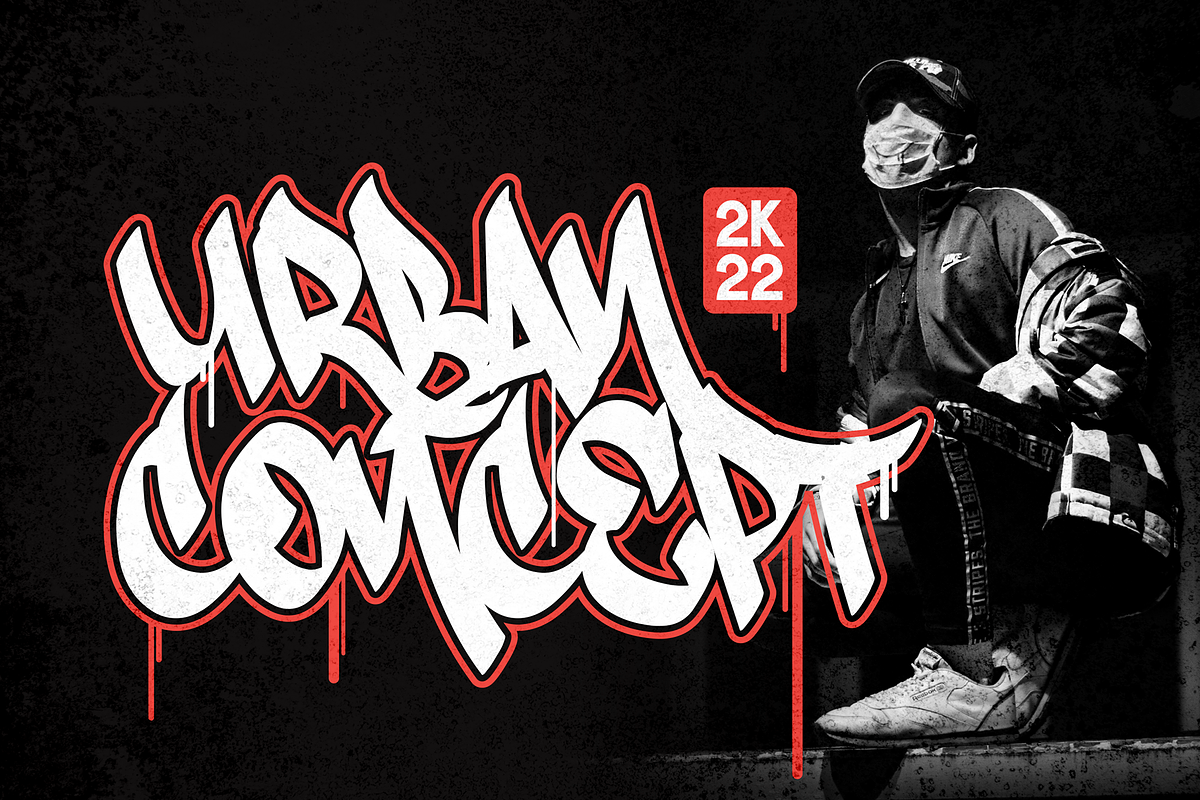 Darksite - Urban Graffiti Font, a Blackletter Font by figuree studio (Photo 3 of 8)