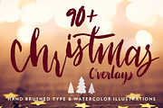 Hand Lettered Christmas Overlays 2, an Illustration by Boelter Design Co (Thumbnail 1 of 6)