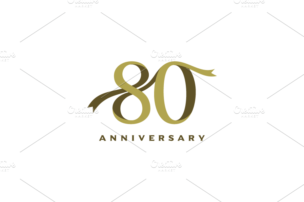 80th Anniversary Celebration Design, a Graphic by yopie (Photo 2 of 4)