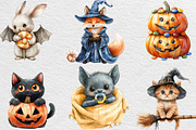 Cute Halloween Sublimation Clipart, an Illustration by Black Bird Studio (Thumbnail 3 of 6)