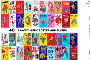 40 Music Illustration for Event