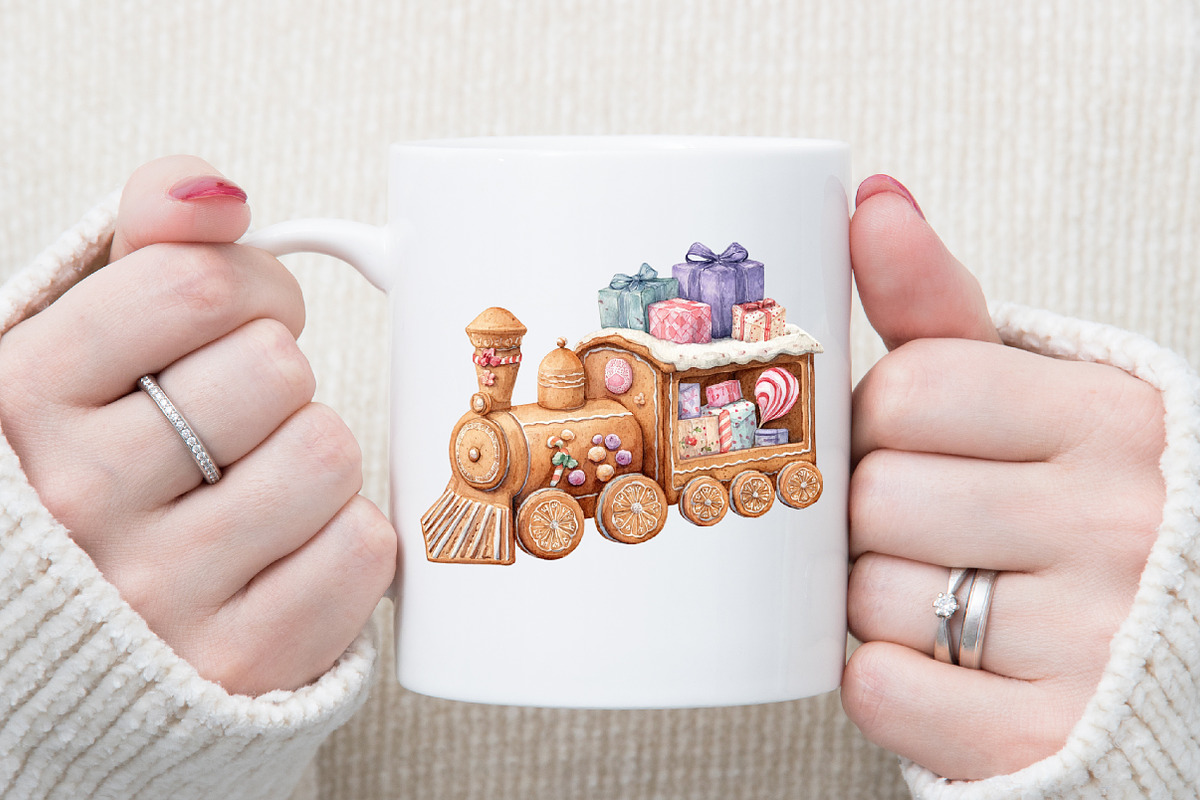 Cute Gingerbread Christmas Clipart, an Illustration by Sublimation Artist (Photo 5 of 6)