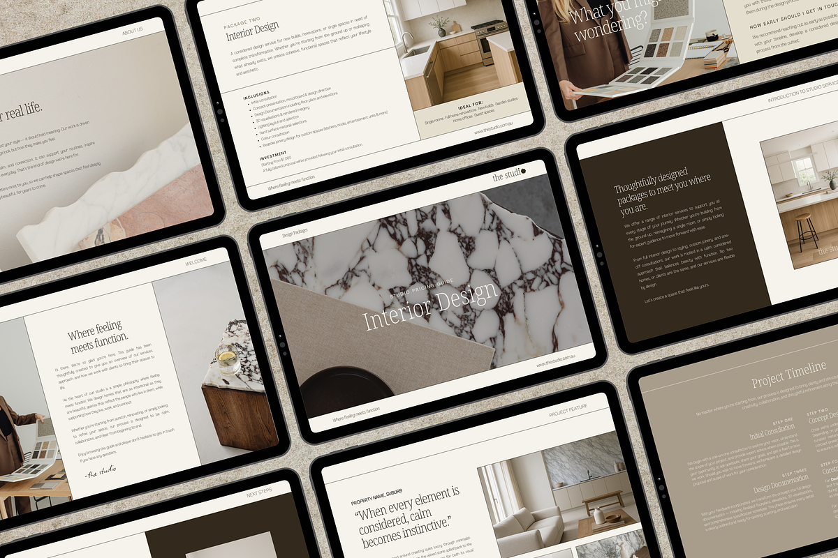 Service Guide Interior Designers, a Templates & Theme by Edits Collection (Photo 2 of 10)