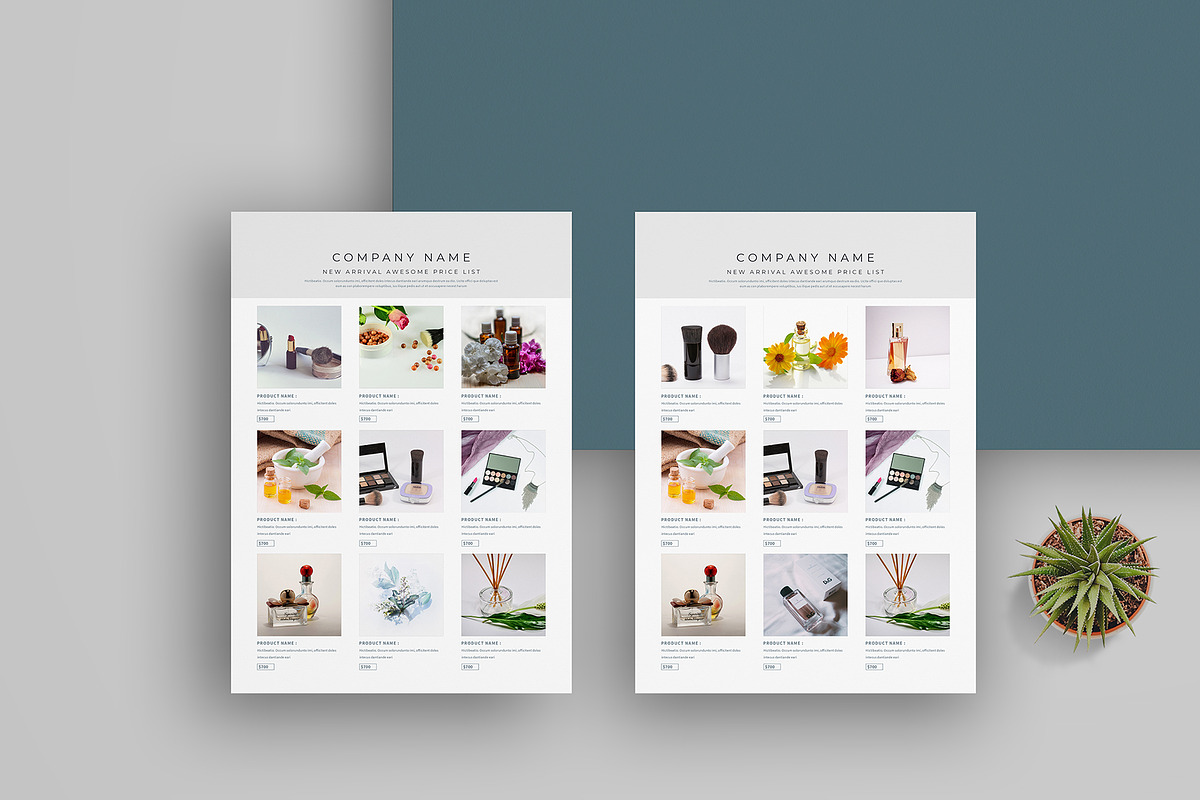 Line Sheet Bundle | Word & Indesign, a Stationery Template by obayes (Photo 4 of 17)