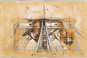 Arch Sketch Photoshop Action, an Action Add-On by GorynArt (Thumbnail 23 of 24)