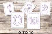 Trace Letters and Numbers Worksheets, a Stationery Template by Graphicsnext (Thumbnail 5 of 6)