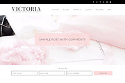 Victoria Feminine Wordpress Theme, a WordPress Template by The Reverie Collective (Thumbnail 1 of 2)