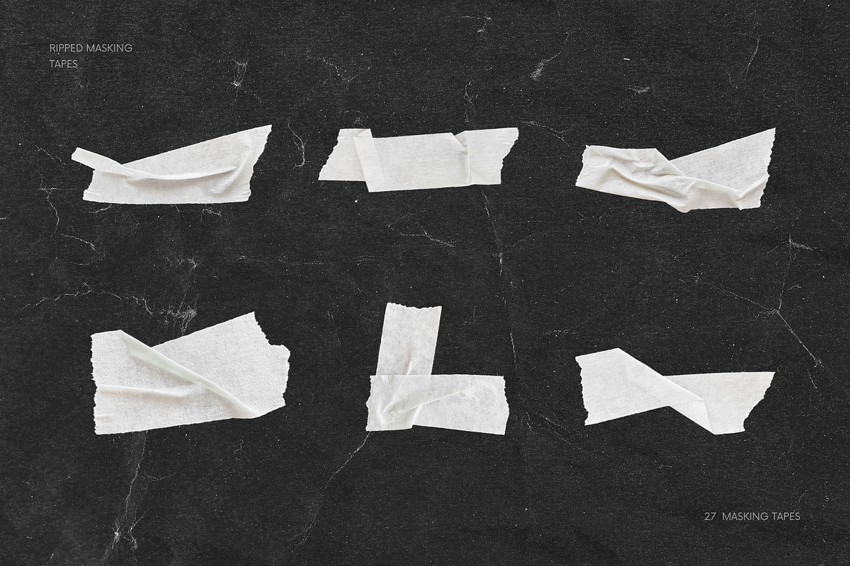 27 Textured Pipped Masking Tapes, a Texture Graphic by Ksuview (Photo 7 of 8)