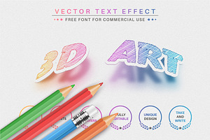 Rainbow Paper - Editable Text Effect