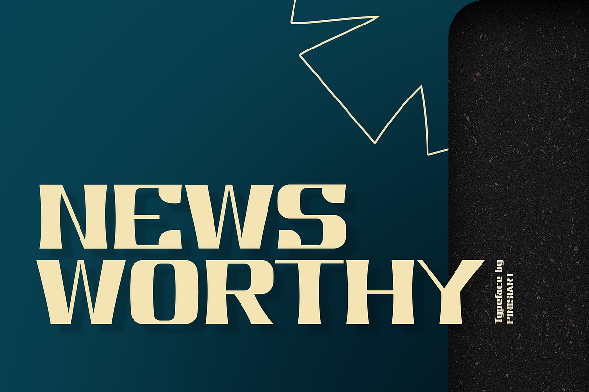 NEWSWORTHY – Classic Elegant Font, a Serif Font by Pinisi ART (Photo 1 of 10)