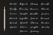 Nagietha - Handwritten Font, a Script Font by Arterfak Project (Thumbnail 8 of 12)