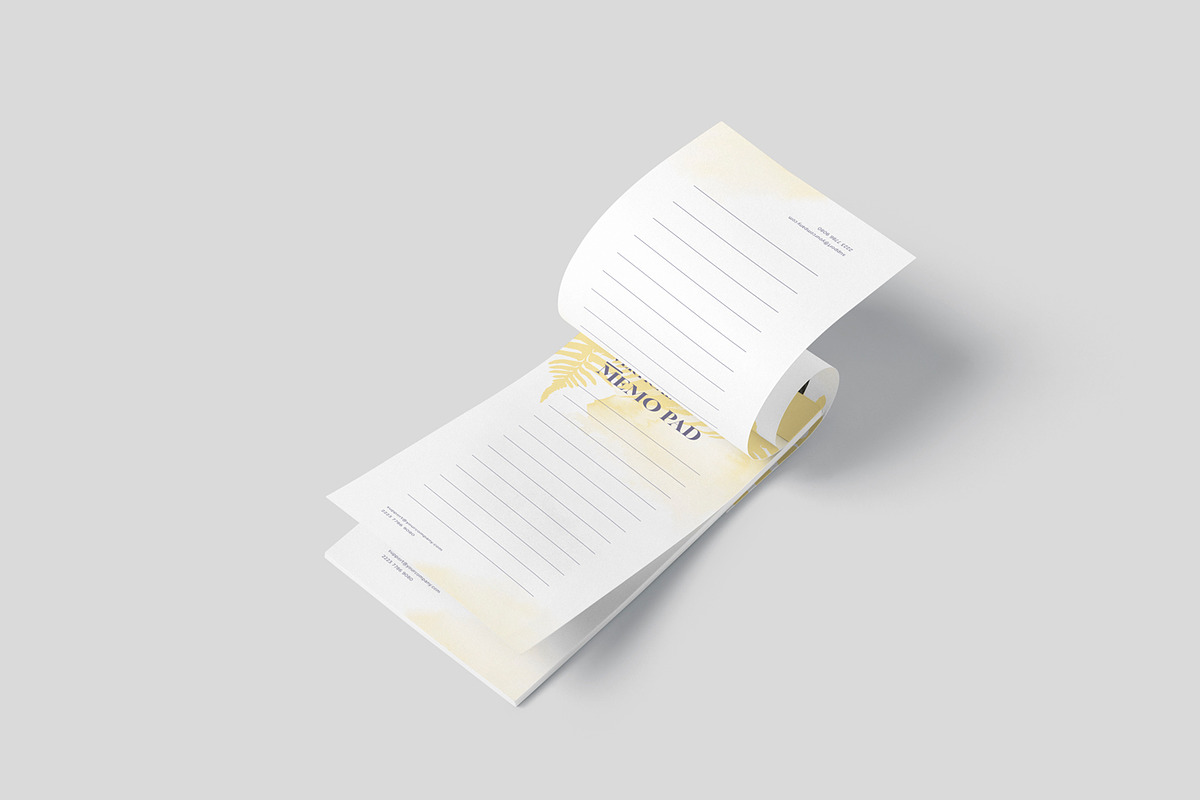 Memo Pad Mockups, a Product Mockup by GfxFoundry