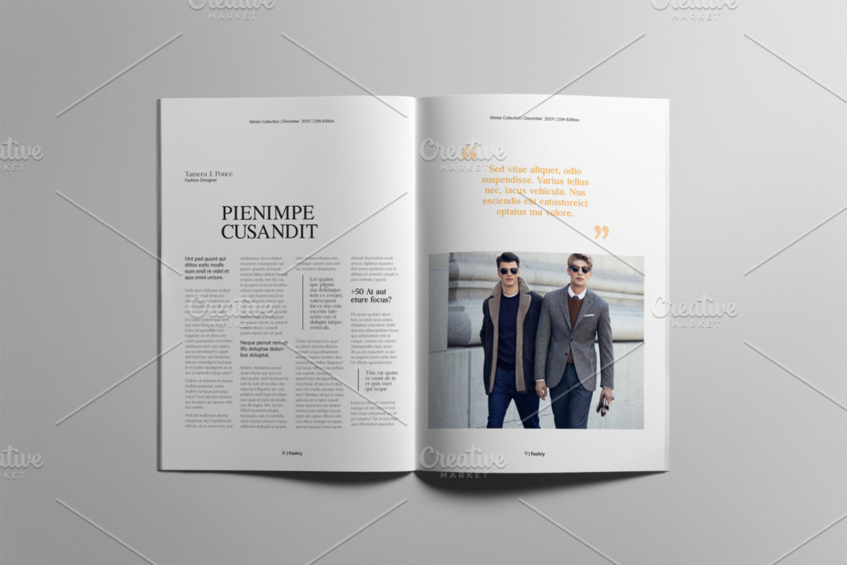 The Best Fashion Magazine Layout, a Magazine Template by Swayang (Photo 4 of 18)