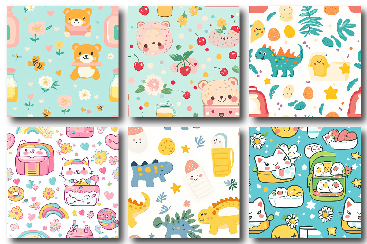 Kawaii Back to School Seamless, a Pattern Graphic by designcity5 (Photo 2 of 5)