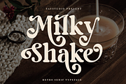 Milky Shake - Retro Serif Font, a Serif Font by Say Studio (Thumbnail 1 of 14)