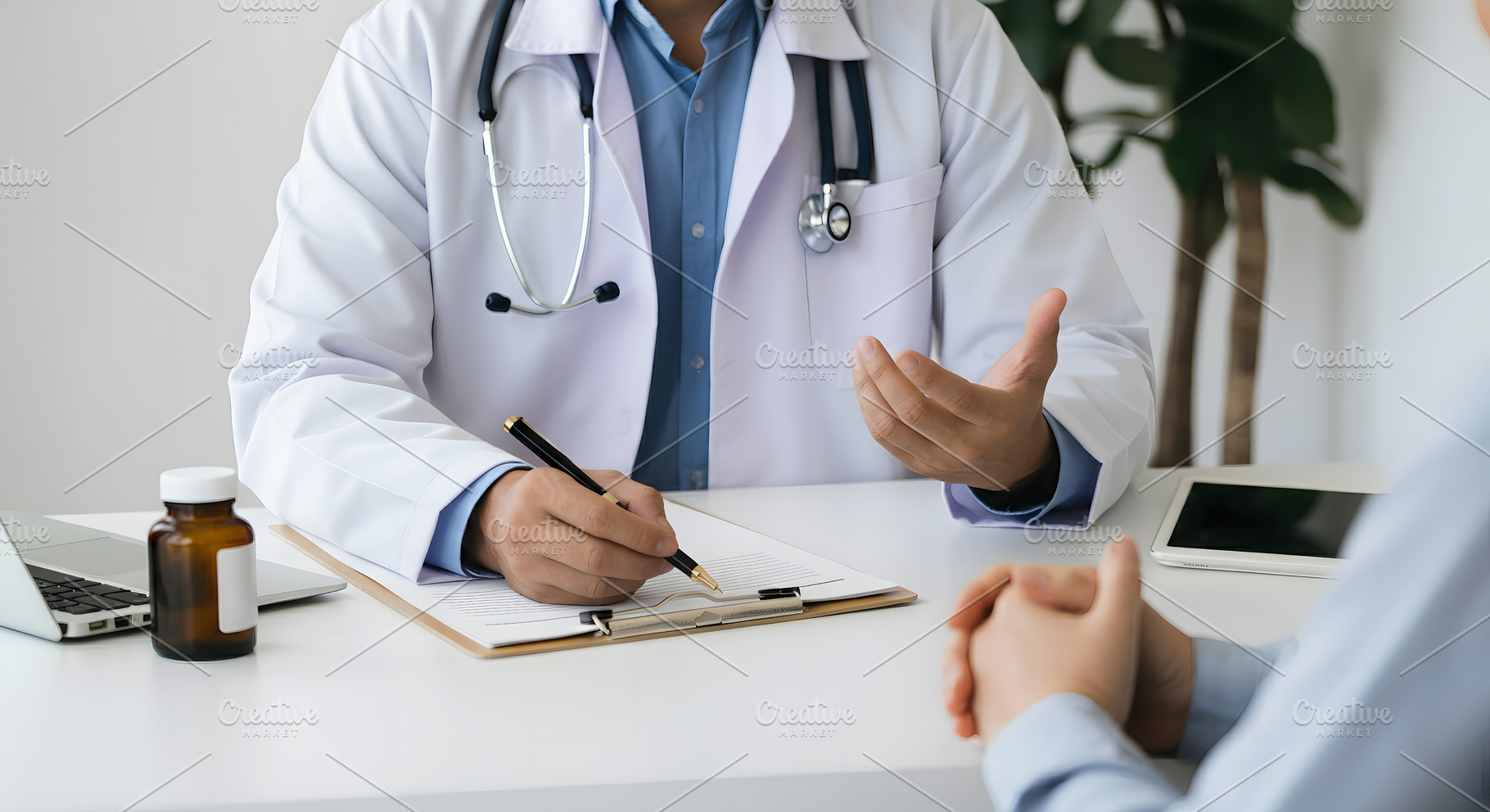 Doctor Explaining Treatment Plan to, a Health & Medical Photo by Stock Shape