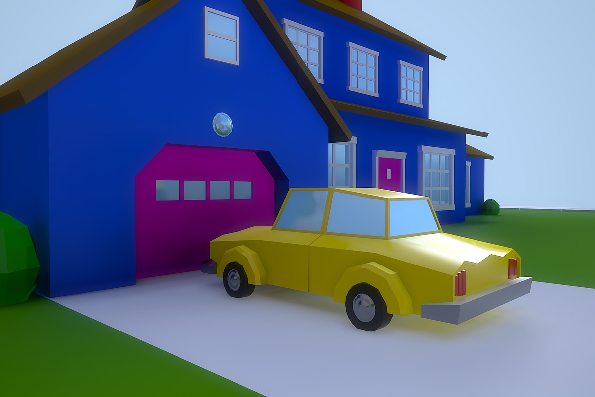 Low Poly House 1, an Architecture 3D Model by Midgardians (Photo 8 of 14)