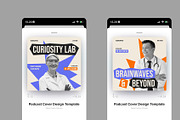 Science Podcast Cover, a Social Media Template by Neermana (Thumbnail 4 of 4)
