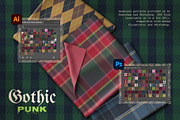 100 Gothic & Punk Tartan Patterns, a Pattern Graphic by IuliiaSavko (Thumbnail 5 of 18)