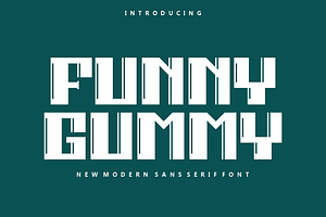 Funny Gummy - Font, a Sans Serif Font by artchiles_design