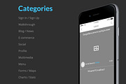 Bones IOS Wireframe Kit, a Wireframe Template by Web Donut (Thumbnail 3 of 6)