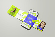 Premium Carousel Branding Mockup, an iPhone Mockup by Graphic Deal (Thumbnail 2 of 5)