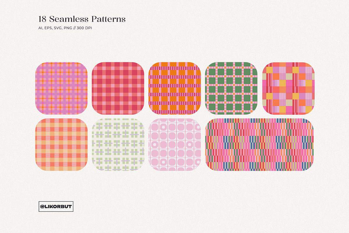 Bauhaus Modern Geometric Patterns, a Pattern Graphic by likorbut (Photo 4 of 10)