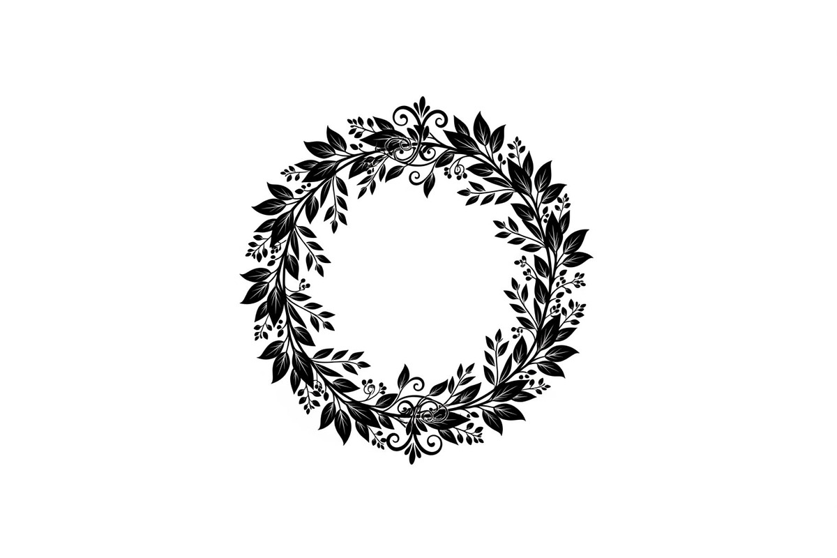 Botanical Floral Wreath SVG Bundle, an Illustration by Designs_River (Photo 14 of 31)