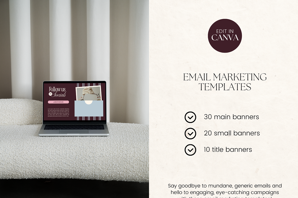 Email Marketing Newsletter Template, an Email Template by Branding Babe Co. (Photo 2 of 10)