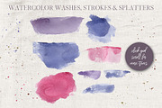 Floral Watercolor Graphics Set, a Texture Illustration by Honey & Jazz Co. (Thumbnail 13 of 14)