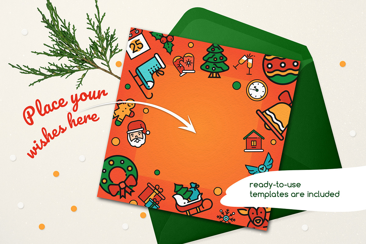 Christmas Line Icons Set + Bonuses, an Outline Icon by Boyko Pictures (Photo 11 of 14)