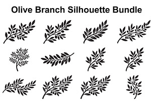 Olive Leaf Silhouette Collection