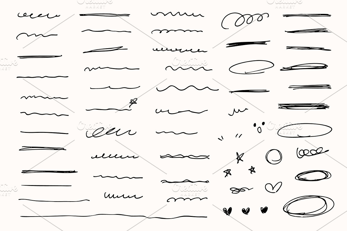 279 Hand drawn doodles set, an Object Graphic by Pinkbrush (Photo 5 of 5)