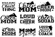 Cheer Mom With Pom Pom Svg Bundle, an Object Graphic by EllaMaiyaali (Thumbnail 2 of 7)