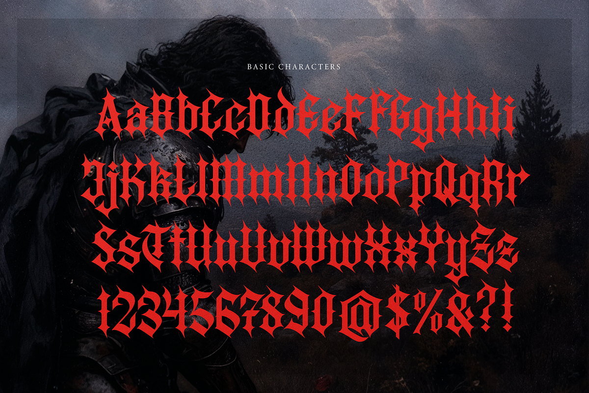 Tonduk | Blackletter Font, a Blackletter Font by Denustudios (Photo 10 of 12)
