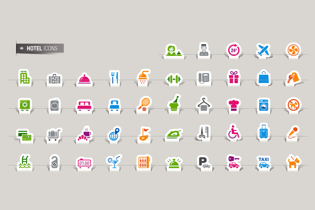 135 Papercut Icons preview 3