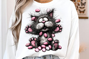 Whimsical easter cat clipart, an Illustration by SinaCreation (Thumbnail 8 of 11)