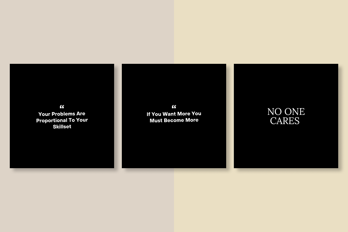 Powerful 50 Black Insatgram Template, a Social Media Template by RB Boutique (Photo 7 of 9)
