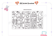 Halloween Bookmarks Cute Spooky, a Seasonal Illustration by Design Station (Thumbnail 3 of 3)