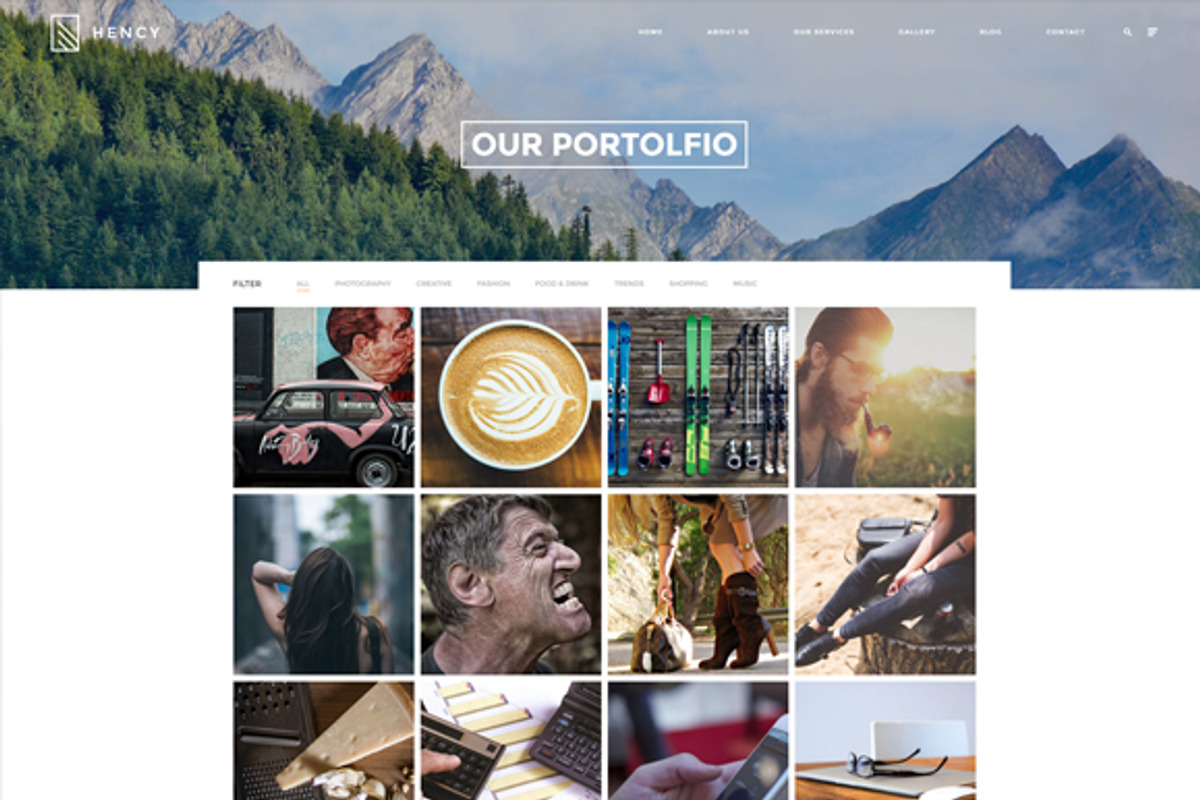 Hency - Portfolio HTML Template, a Websites & App Template by FlyTemplates.com (Photo 7 of 8)