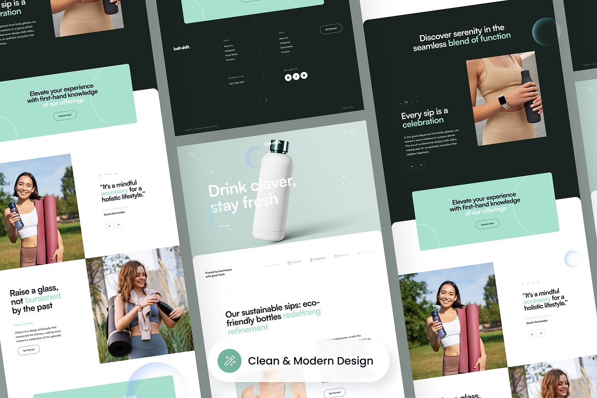 Bolt-Shift - Bottle Website, a Landing Page Template by SLAB! Design (Photo 4 of 4)