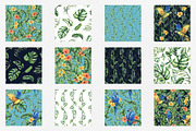 Parrots & tropical leaves watercolor, an Animal Illustration by NATASHA CHU (Thumbnail 17 of 21)