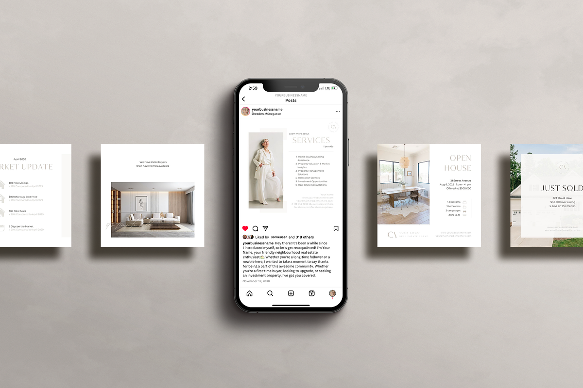 400 Real Estate Post Templates, a Social Media Template by EstateElements (Photo 9 of 10)
