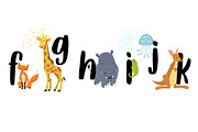 Animal alphabet poster, an Animal Illustration by land art (Thumbnail 6 of 9)