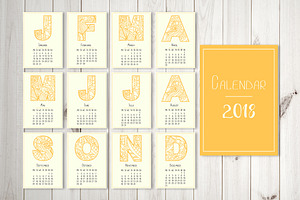 Creative calendar 2018
